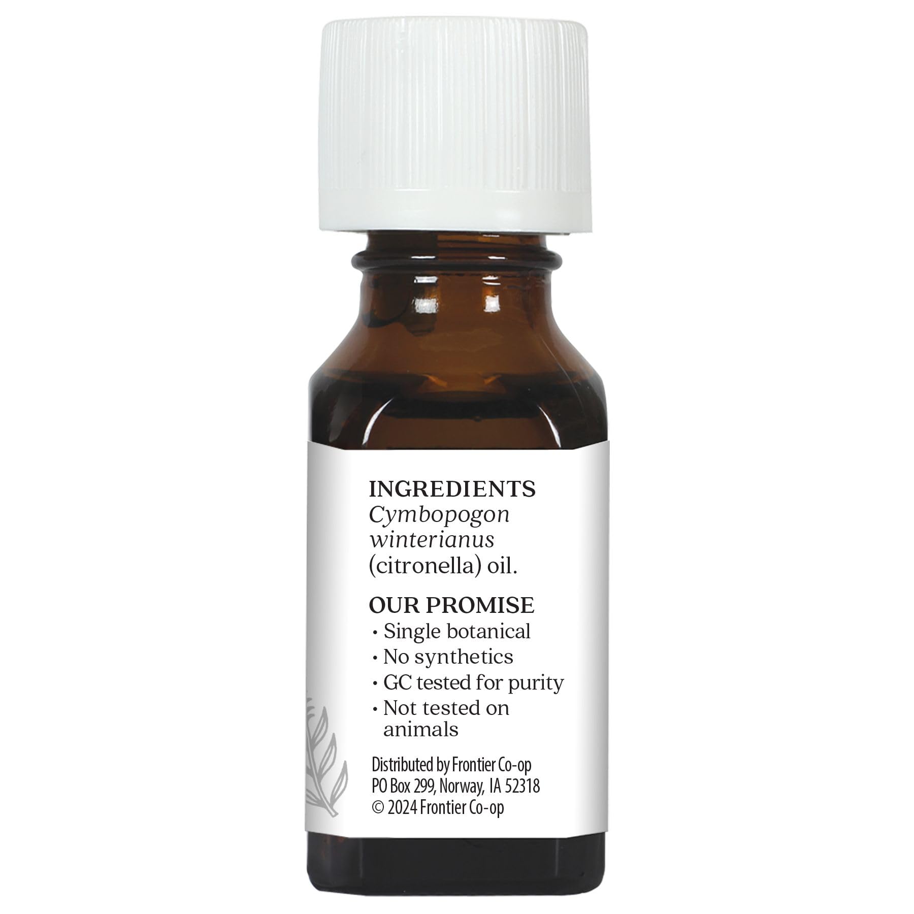 Aura Cacia Pure Essential Oil Citronella Java 0.5 oz – 6 Per Case