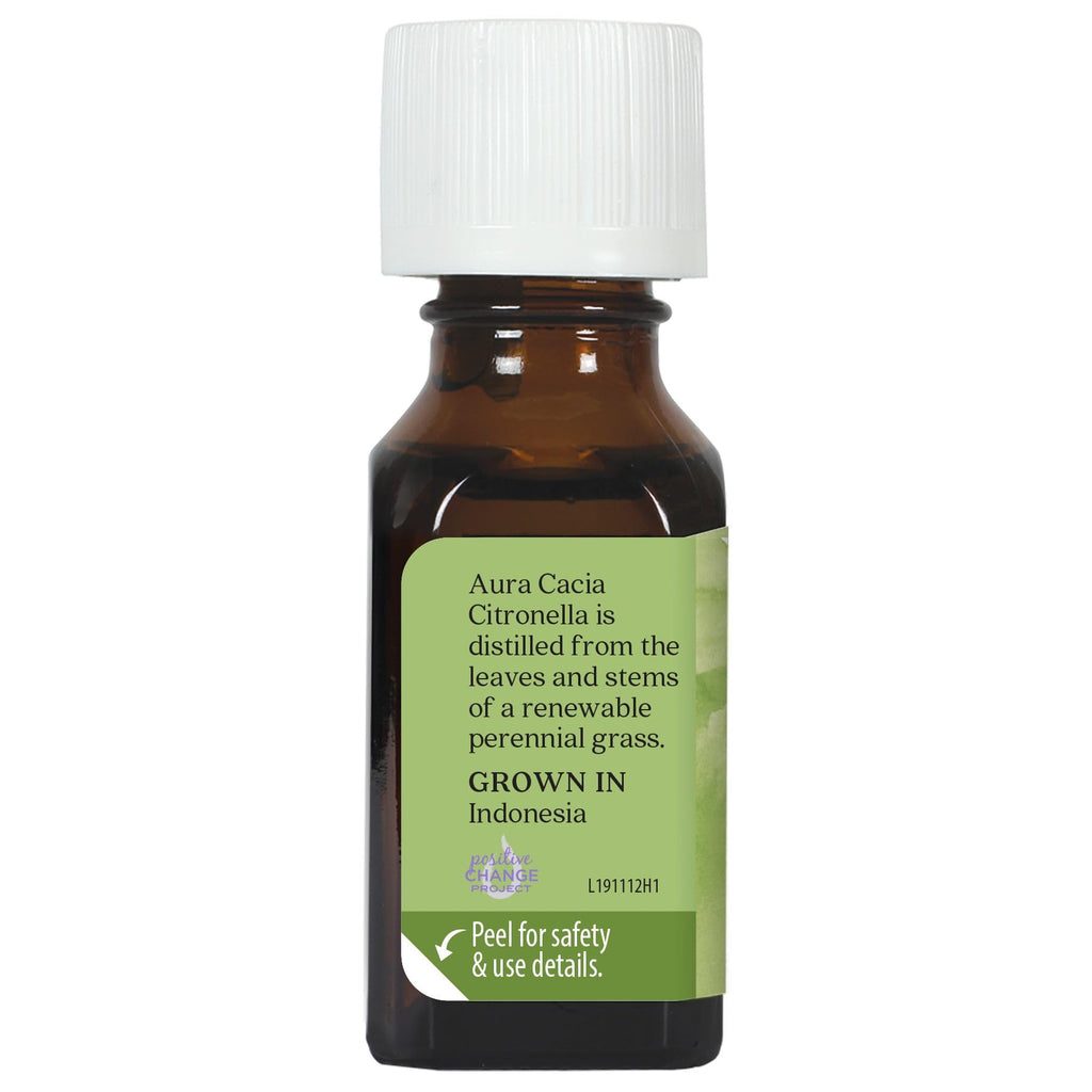 Aura Cacia Pure Essential Oil Citronella Java 0.5 oz – 6 Per Case