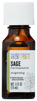 Aura Cacia Clary Sage Essential Oil 0.5 oz - Aromatherapy & Skincare