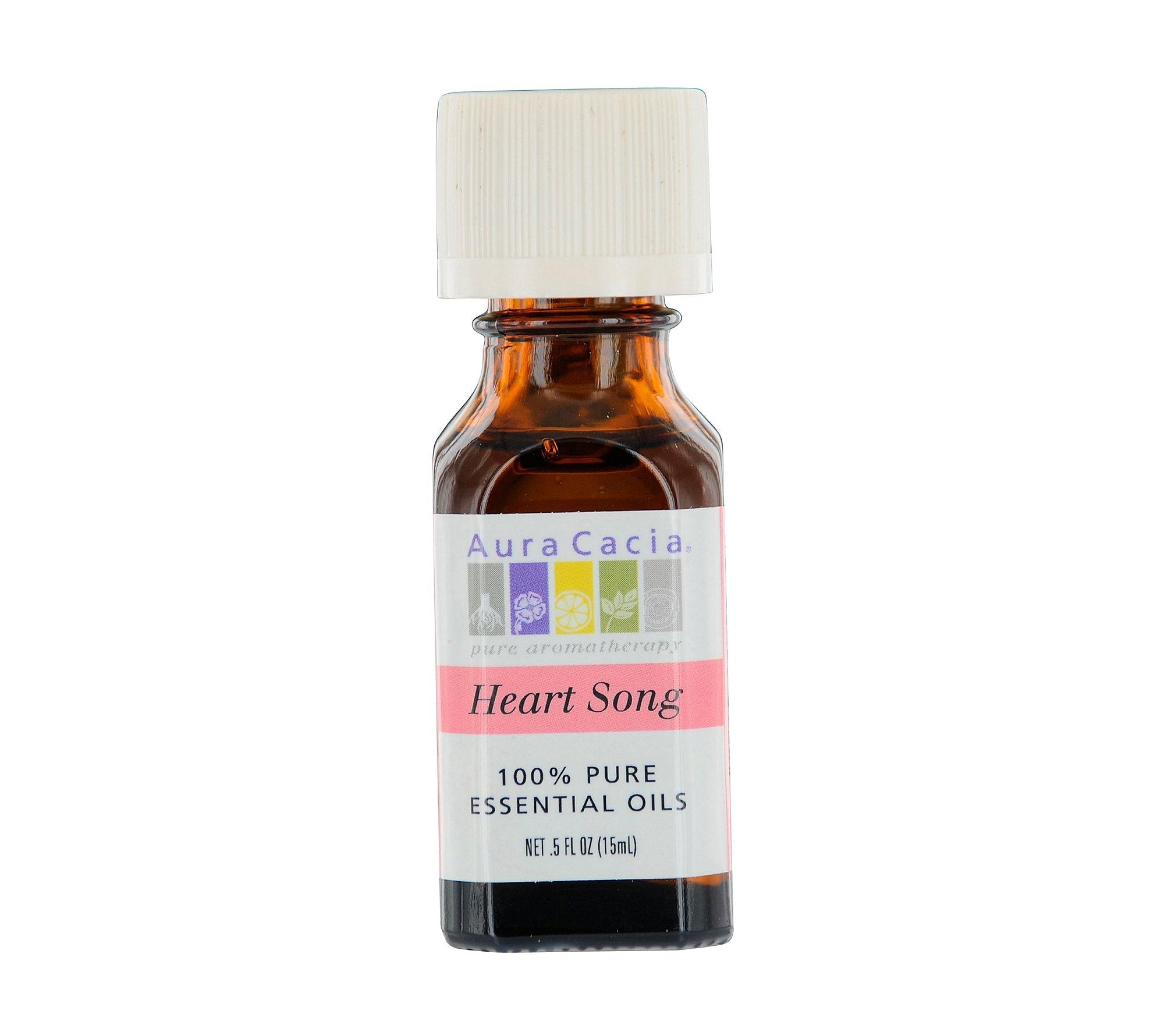 Aura Cacia Pure Essential Oil Heart Song Rose Absolute in Jojoba - 0.5 fl oz