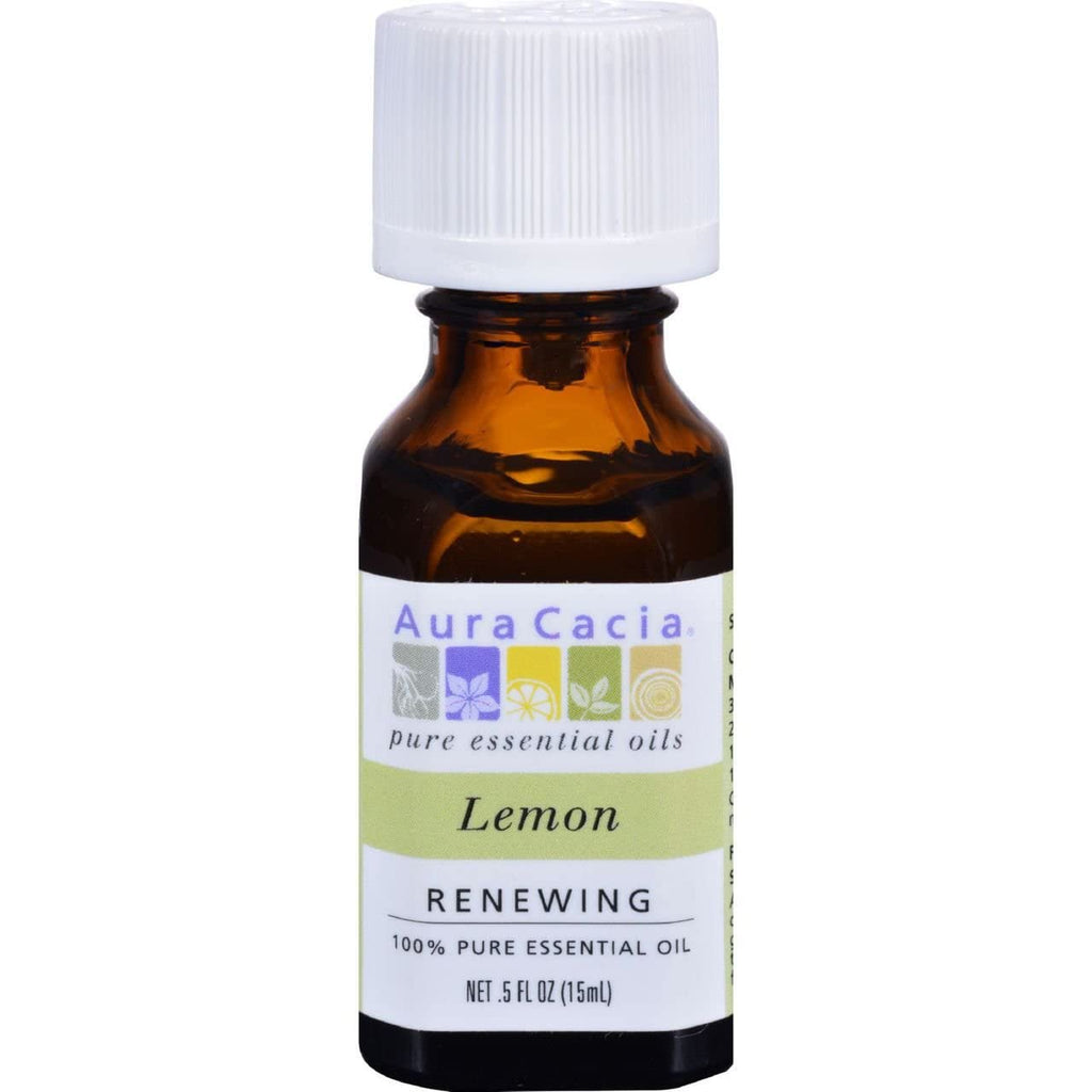 Aura Cacia 100% Pure Lemon Essential Oil - 0.5 oz