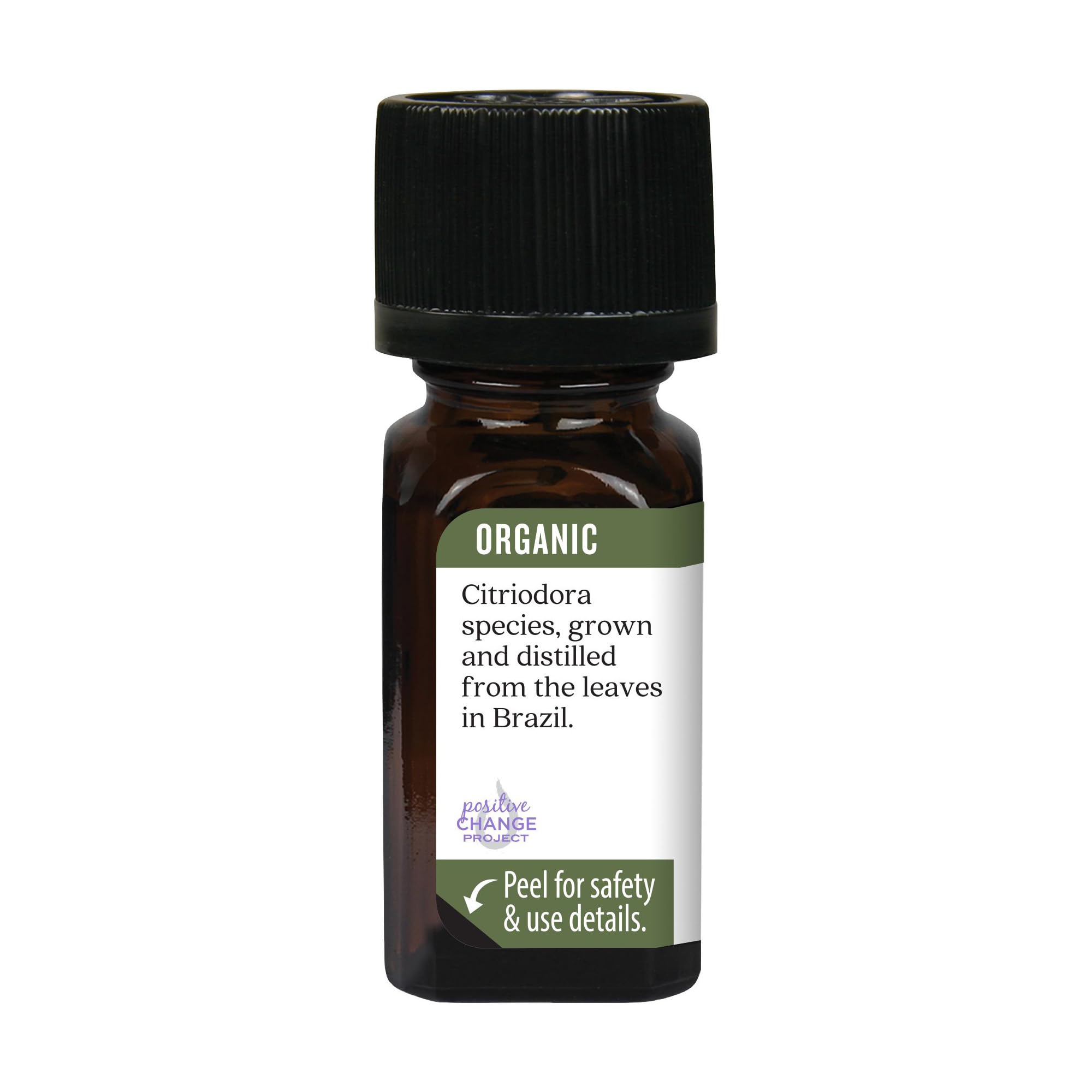 Aura Cacia Certified Organic Lemon Eucalyptus Essential Oil – Corymbia citriodora 0.25 oz