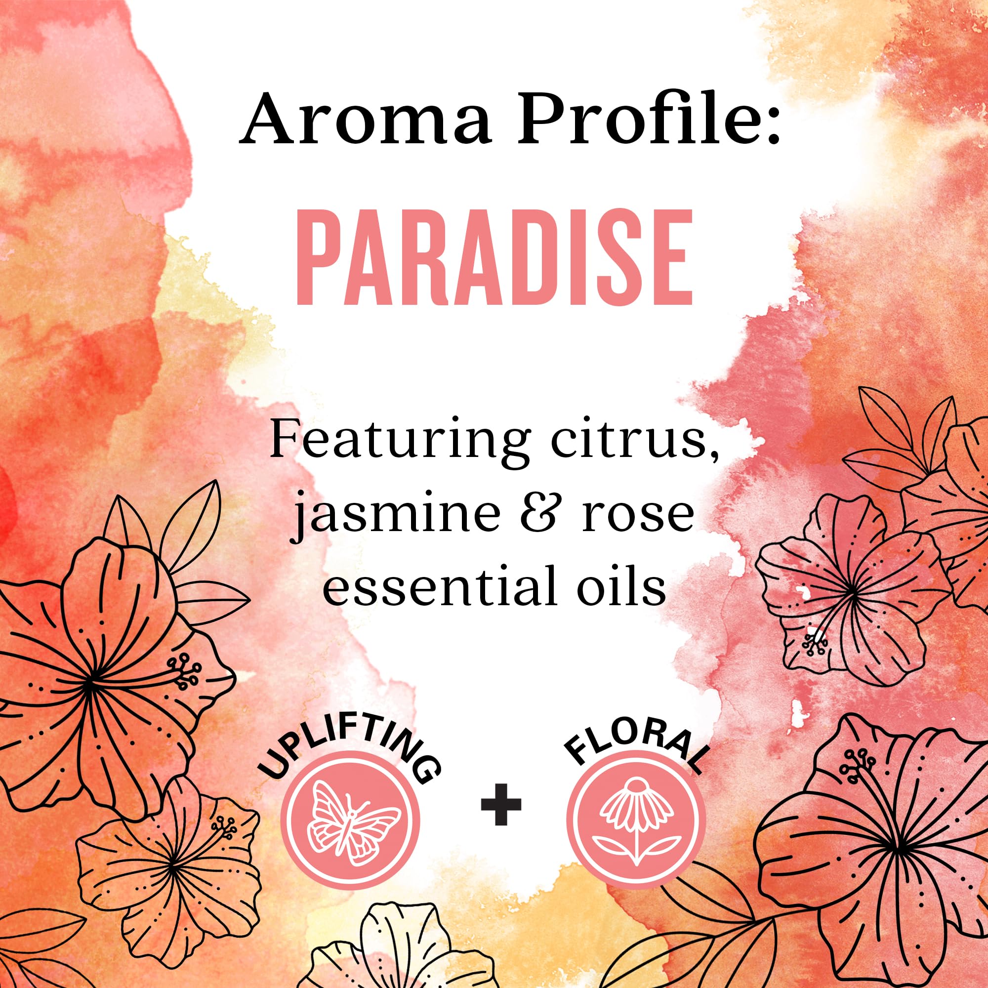 Aura Cacia Paradise Essential Oil Blend – Light Aroma, 0.25 Fl Oz | No Synthetic Fragrances