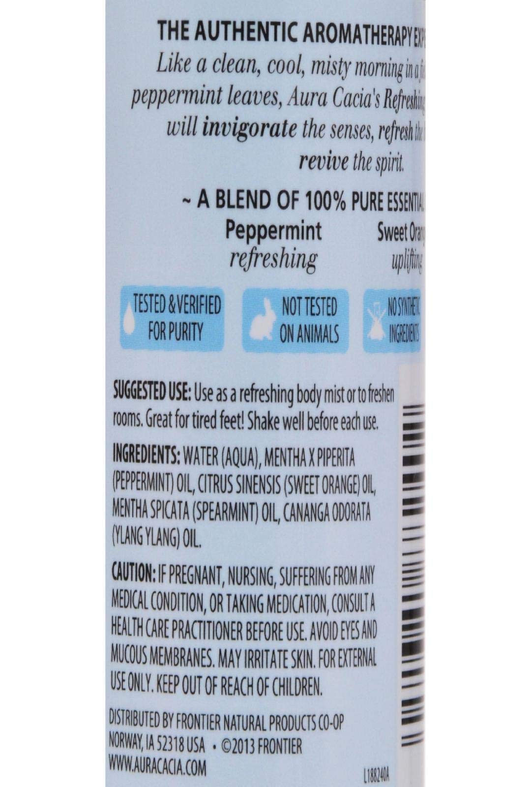 Aura Cacia Peppermint Harvest Aromatherapy Mist – 4 oz