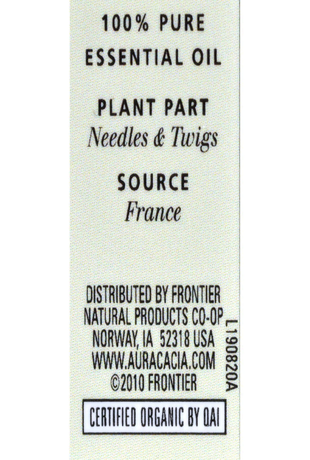 Aura Cacia Aromatherapy 100% Organic Essential Oil, Pine - 0.25 Oz