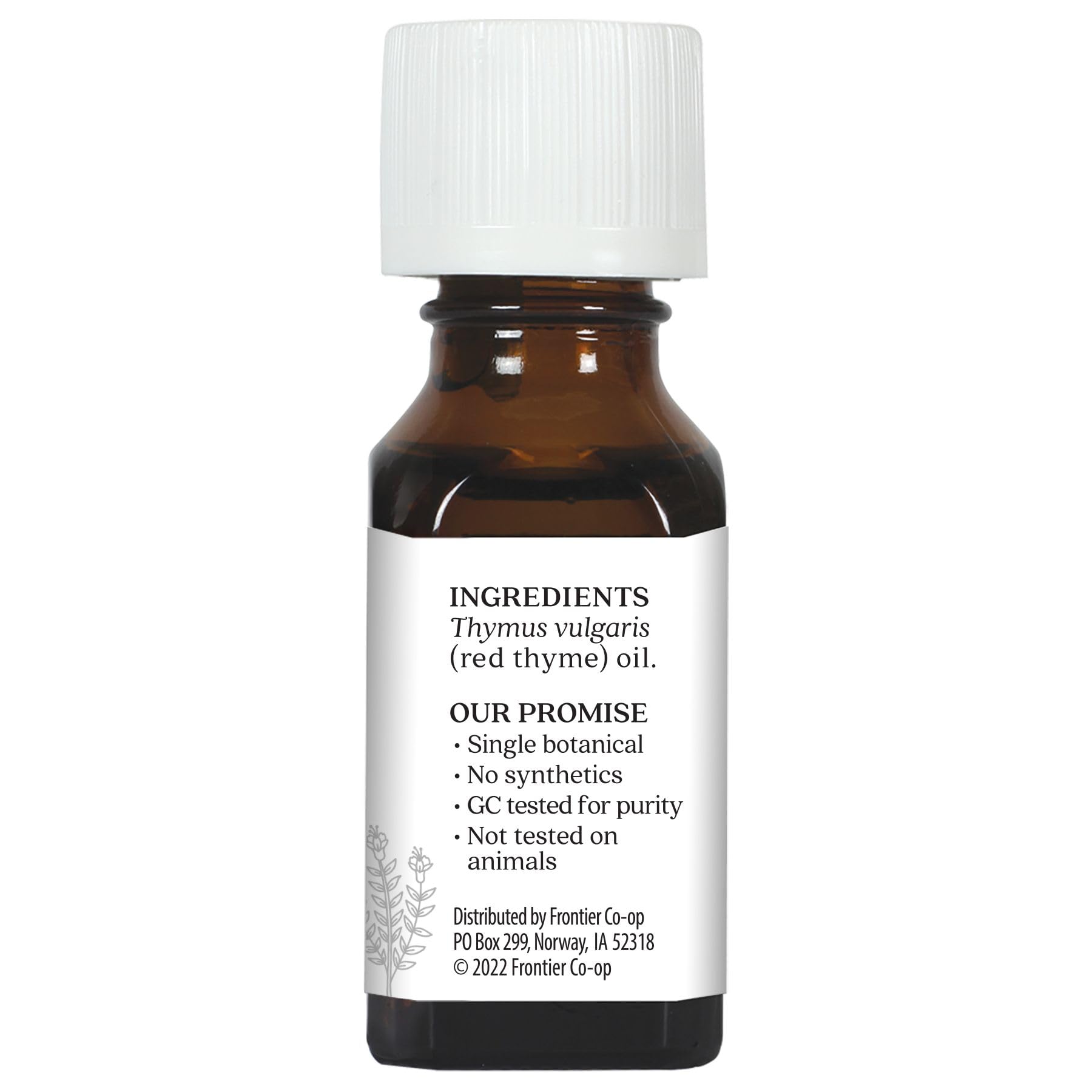 Aura Cacia Red Thyme Essential Oil – GC/MS Tested for Purity – 15ml (0.5 fl oz)