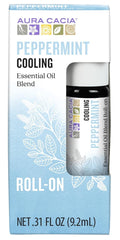 Aura Cacia Roll-On Peppermint Essential Oil Blend – 0.31 oz