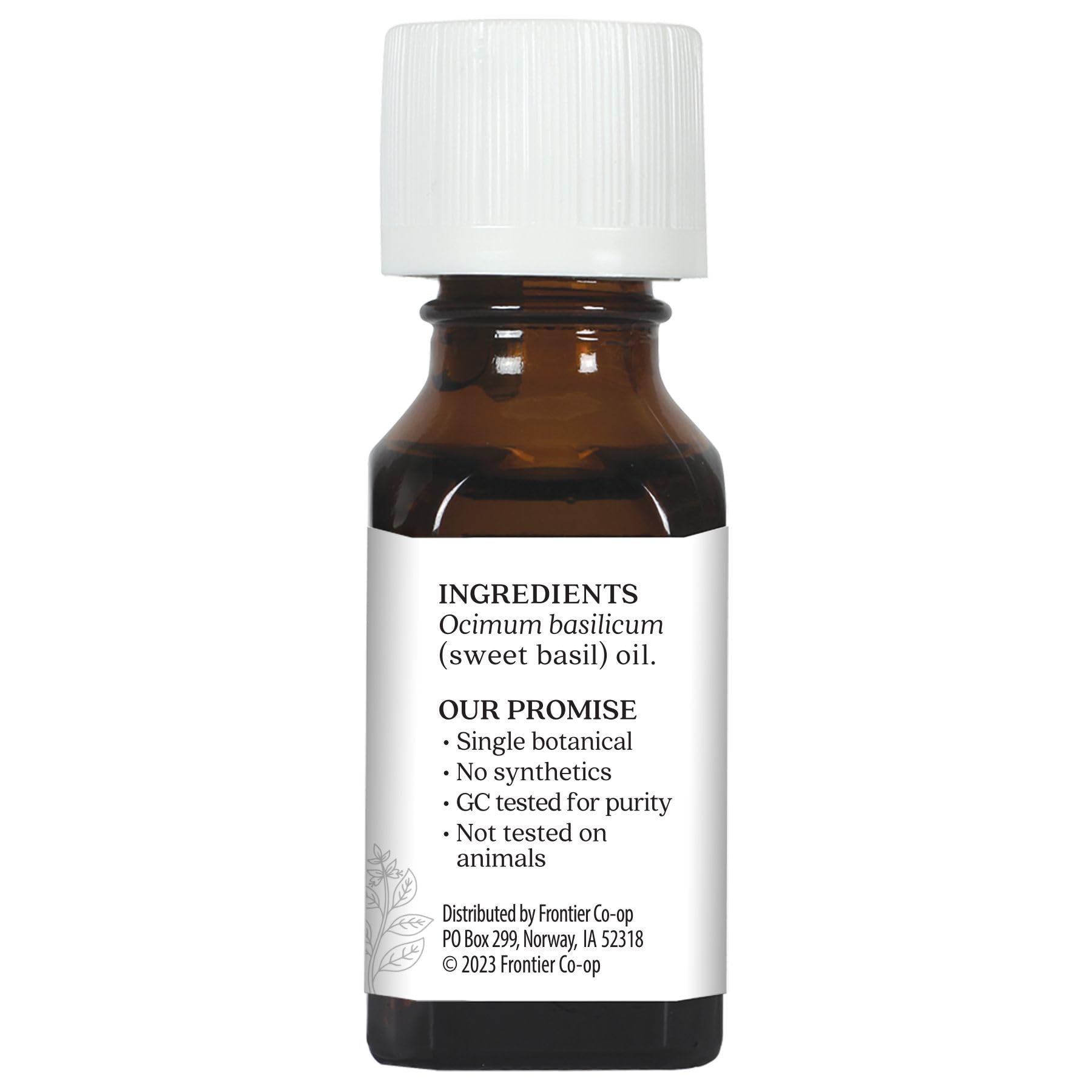 Aura Cacia Sweet Basil Essential Oil - 100% Pure Ocimum Basilicum, 0.5 fl oz