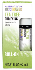 Aura Cacia Tea Tree Roll-On 0.31 fl oz – Pure Essential Oils for Skin Purification