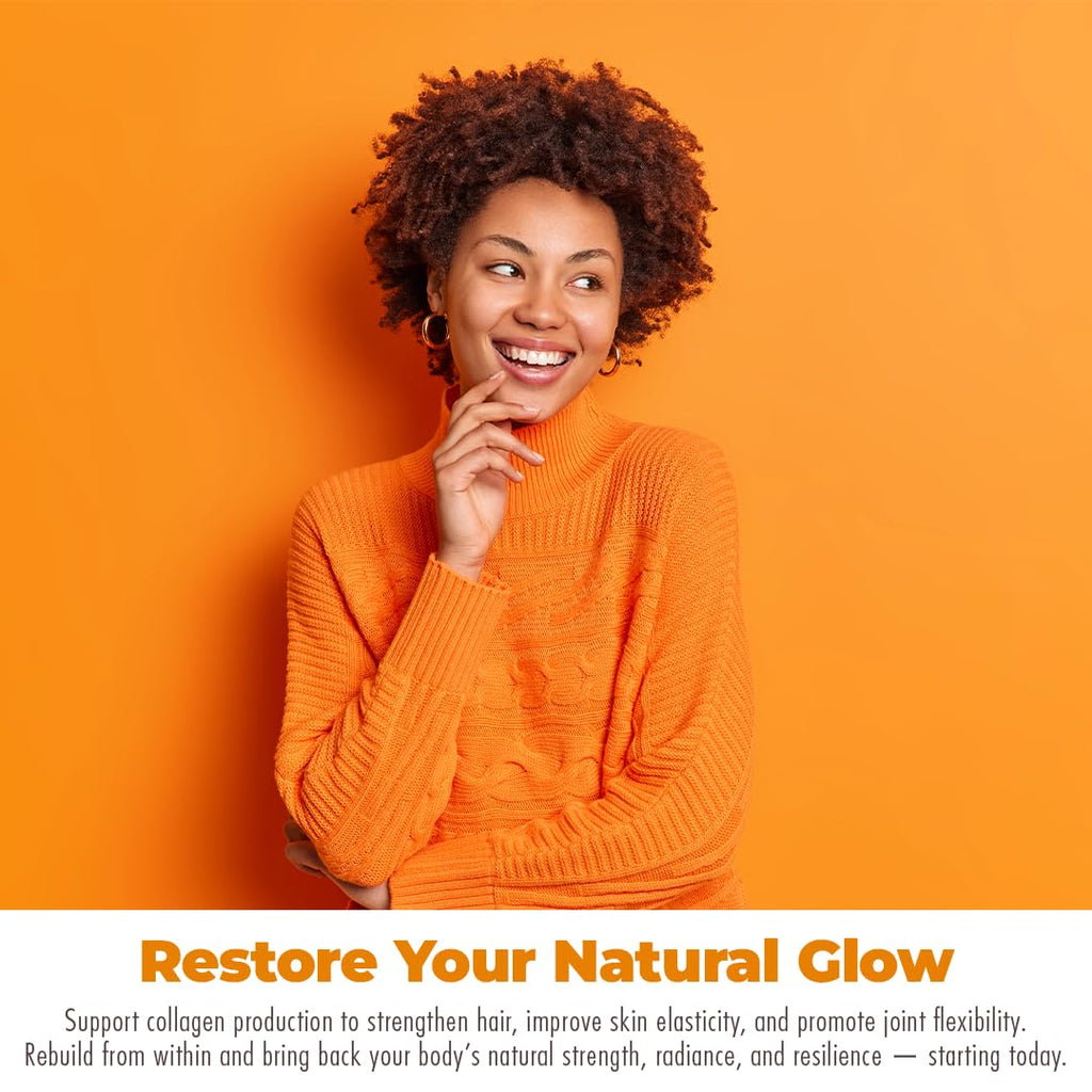 AURA VITAMINS Hydrolyzed Collagen Powder Supplement for Hair, Skin, Nails, Bones & Joints | Grass-Fed Collagen Peptides 200gr