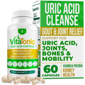 Vitatonic Uric Acid Balancing Aid – AURA VITAMINS | Joint Care Detox for Men & Women | Gluten-Free, GMO-Free | 60 Capsules