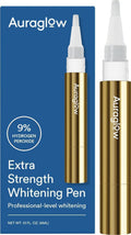 Auraglow Extra Strength Teeth Whitening Pen – 9% Hydrogen Peroxide, 40+ Treatments