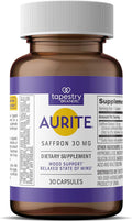 Aurite Saffron Supplement – Mood Support, Stress Relief & Cognitive Wellness | 30 Count
