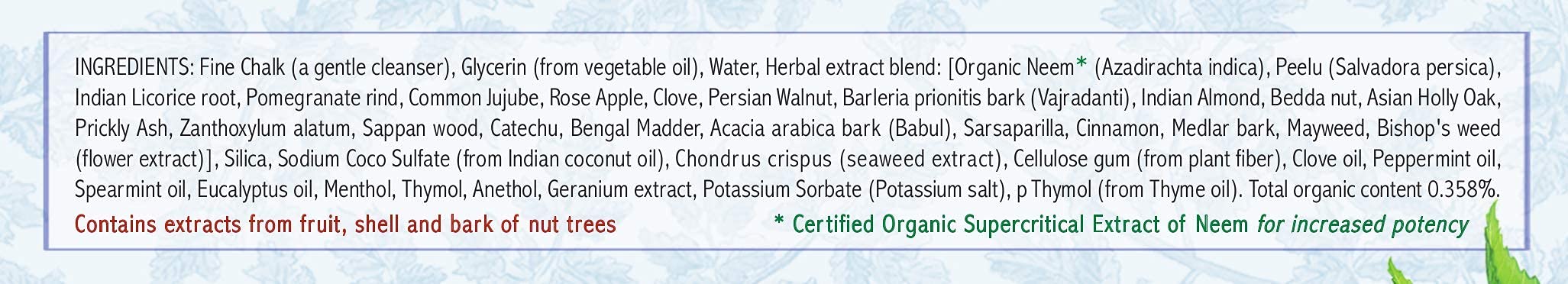 Auromere Ayurvedic Toothpaste – Licorice, Vegan, Fluoride Free, Neem & Peelu (4.16 oz) 4 Pack