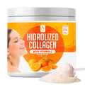 AV Orange Hydrolyzed Grass-Fed Collagen with Vitamin C – Powder Supplement (198g) | Non-GMO Verified