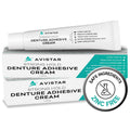 Avistar Extra Strong Denture Adhesive Cream – 12 Hour Hold, Mint, 2 Pack