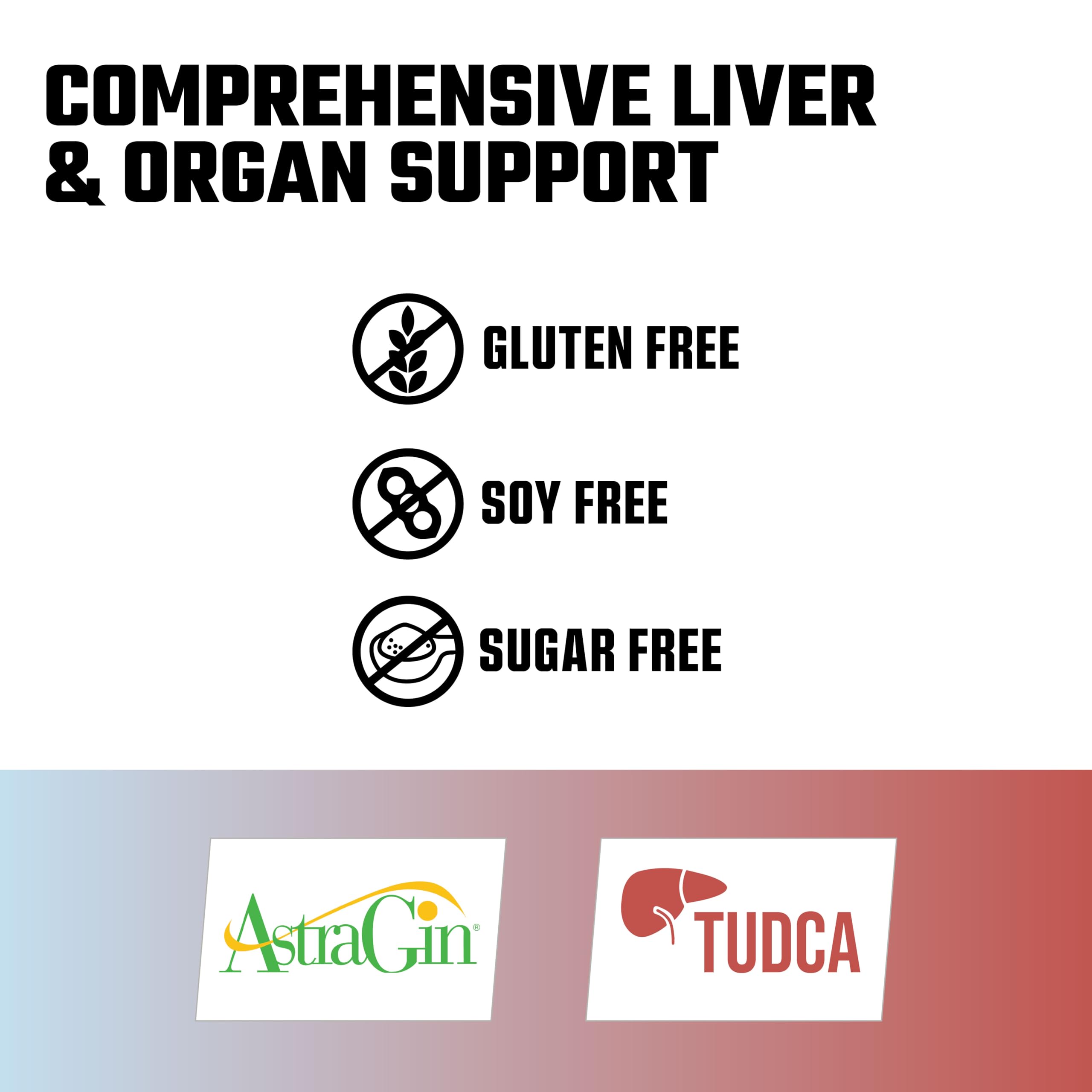 Axe & Sledge Liver+ Supplement | NAC 1000mg, TUDCA 250mg, Milk Thistle 1000mg | 30 Servings