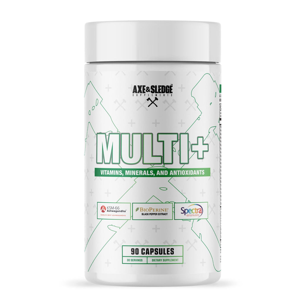 Axe & Sledge Multi Plus Multivitamin – 24 Bioavailable Vitamins, 90 Veggie Capsules