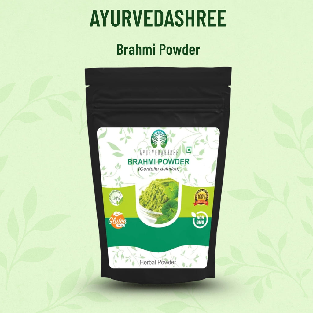 AYURVEDASHREE Centella Asiatica Powder 200g – Gotu Kola, Brahmi, Mandupakarni | Non-GMO, Gluten-Free, Vegan