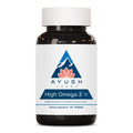 Ayush Herbs High Omega 3 - 1000mg Omega-3 Fish Oil, EPA & DHA | Lemon Flavor, 60 Softgels