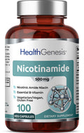 B-3 Nicotinamide 500 mg - 100 Vcaps | Flush-Free Niacin for Skin Cell Health