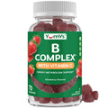 B Complex Gummies with Vitamin C – 1 A Day Energy & Nervous System Support (Vegan, Kosher, Non-GMO) – 70 Count