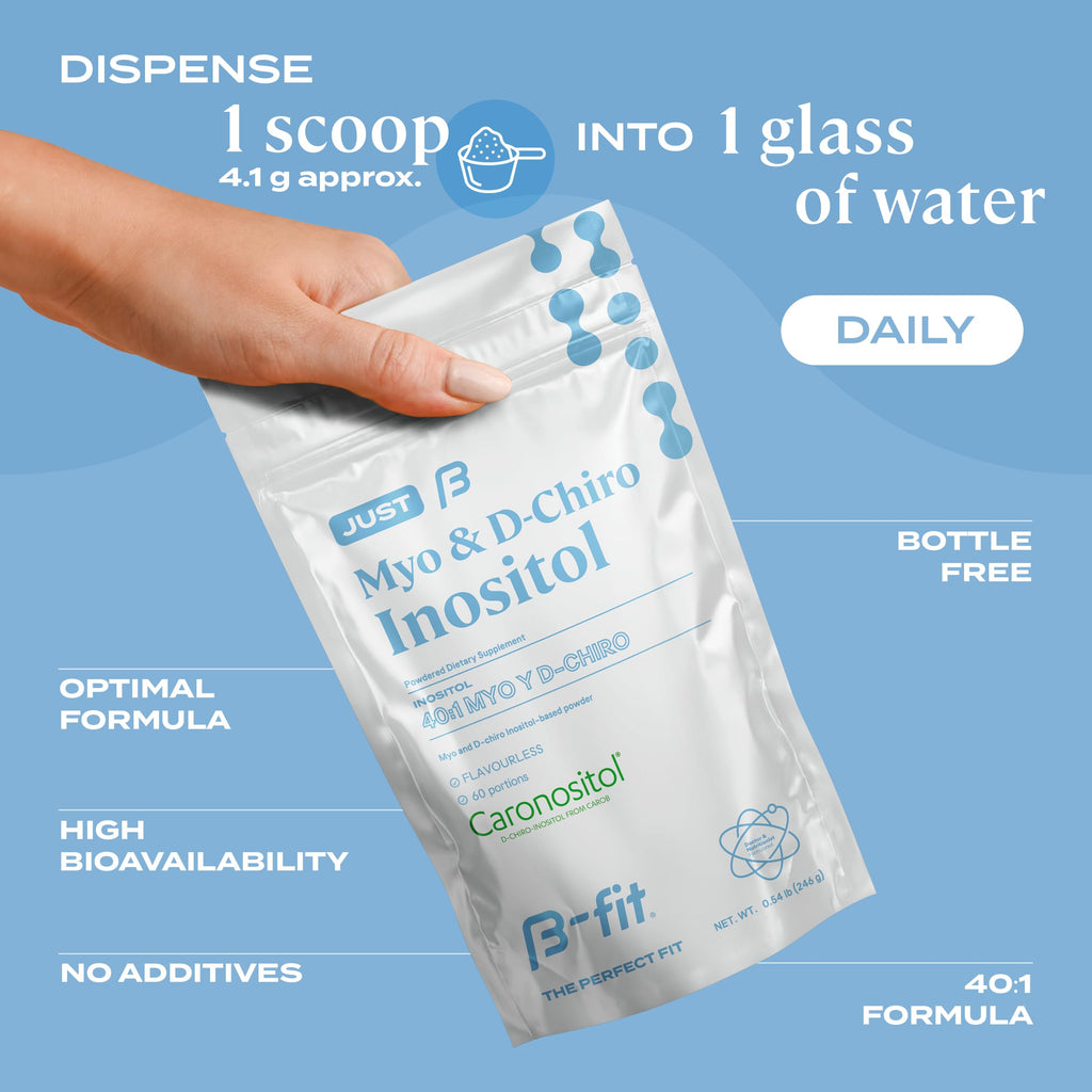 B-FIT B Inositol Supplement for Women – Myo & D-Chiro Inositol 40:1, 60 Servings, 2-Month Supply