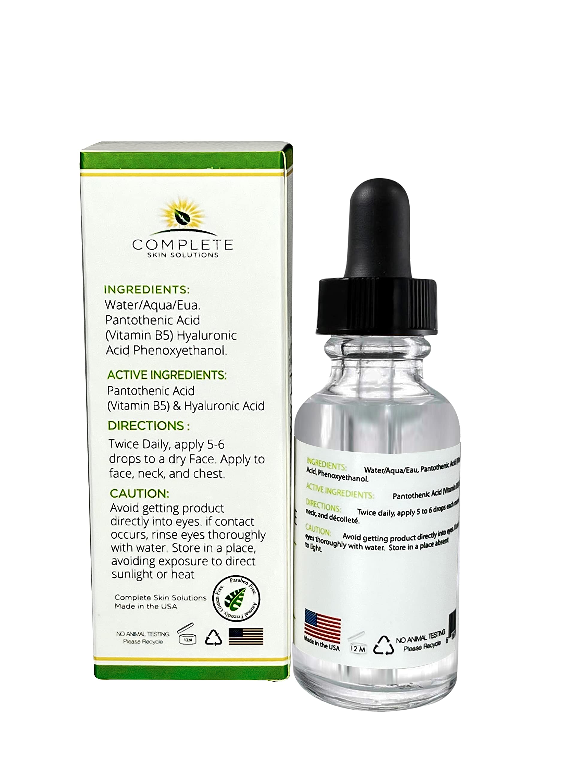 Advanced B5 Gel with Hyaluronic Acid 1 oz - Hydrating Vitamin B5 Serum