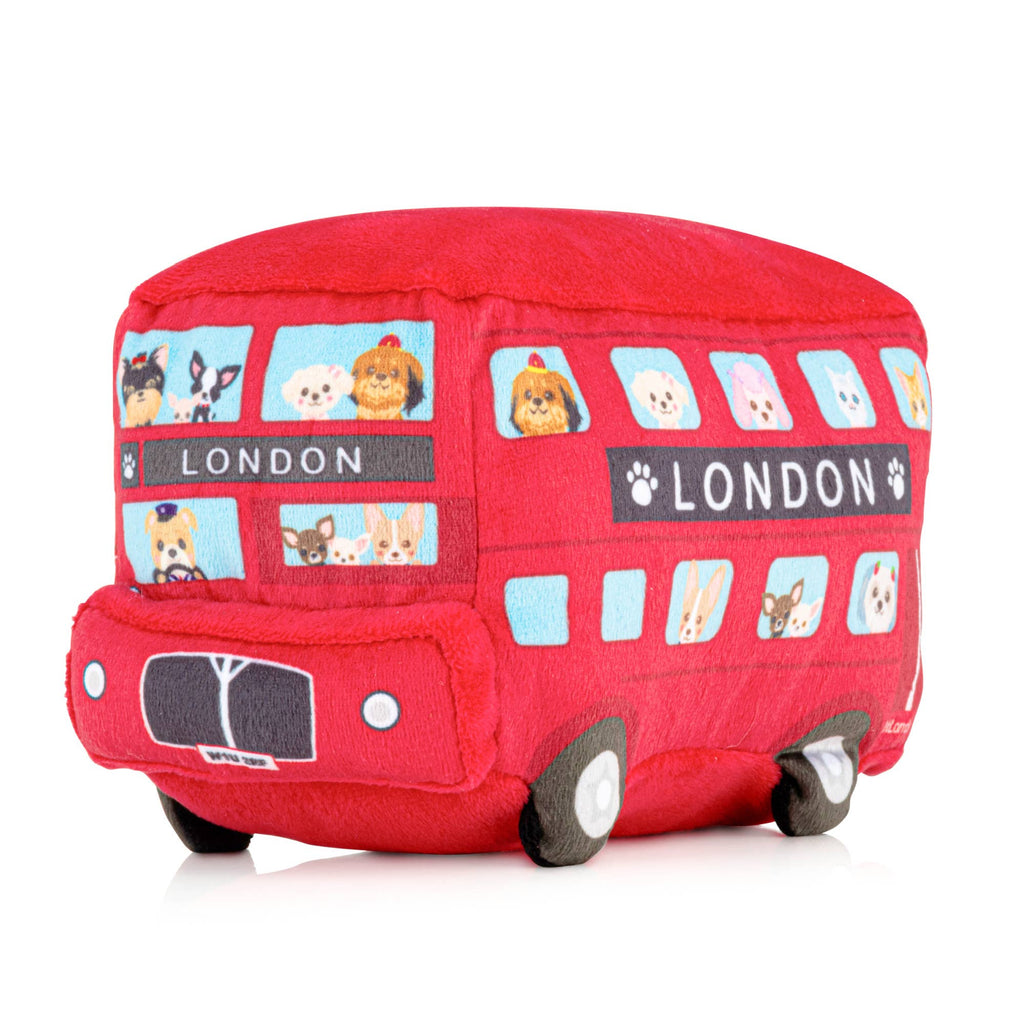 London Bus Plush Dog Toy