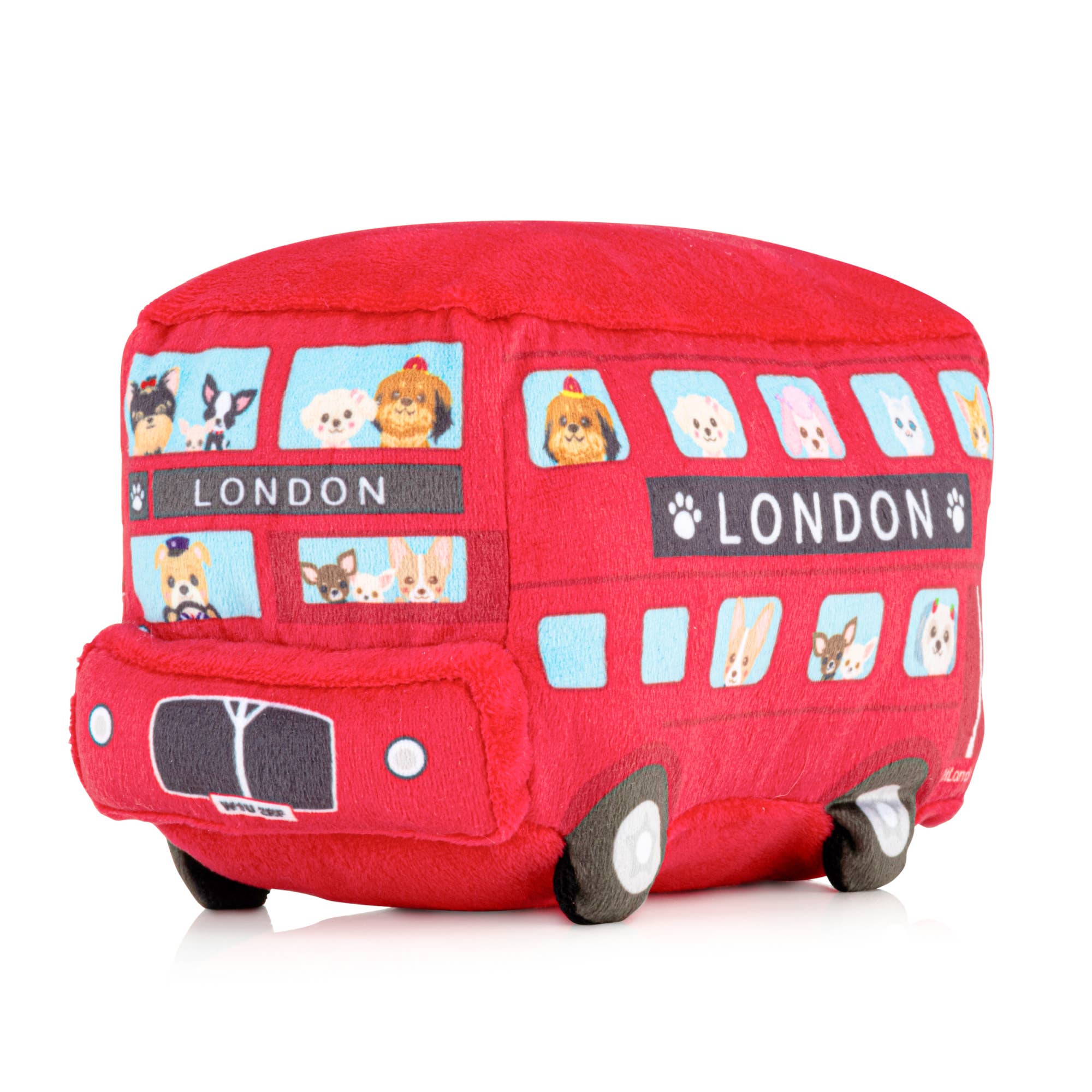 London Bus Plush Dog Toy
