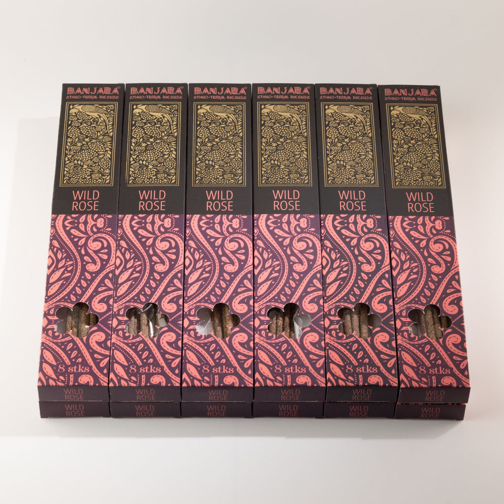 Banjara Extra Long Smudge Stick - Wild Rose