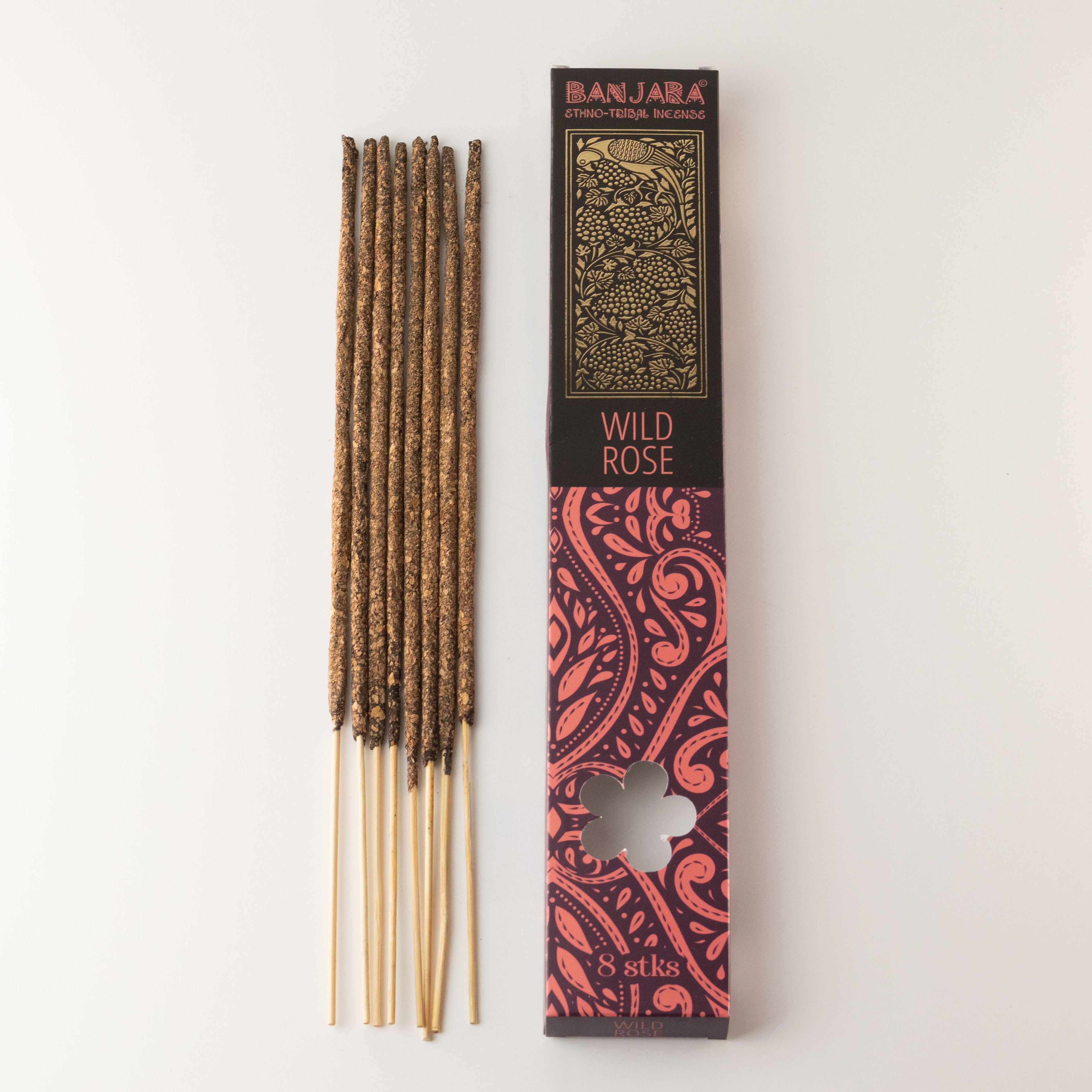 Banjara Extra Long Smudge Stick - Wild Rose