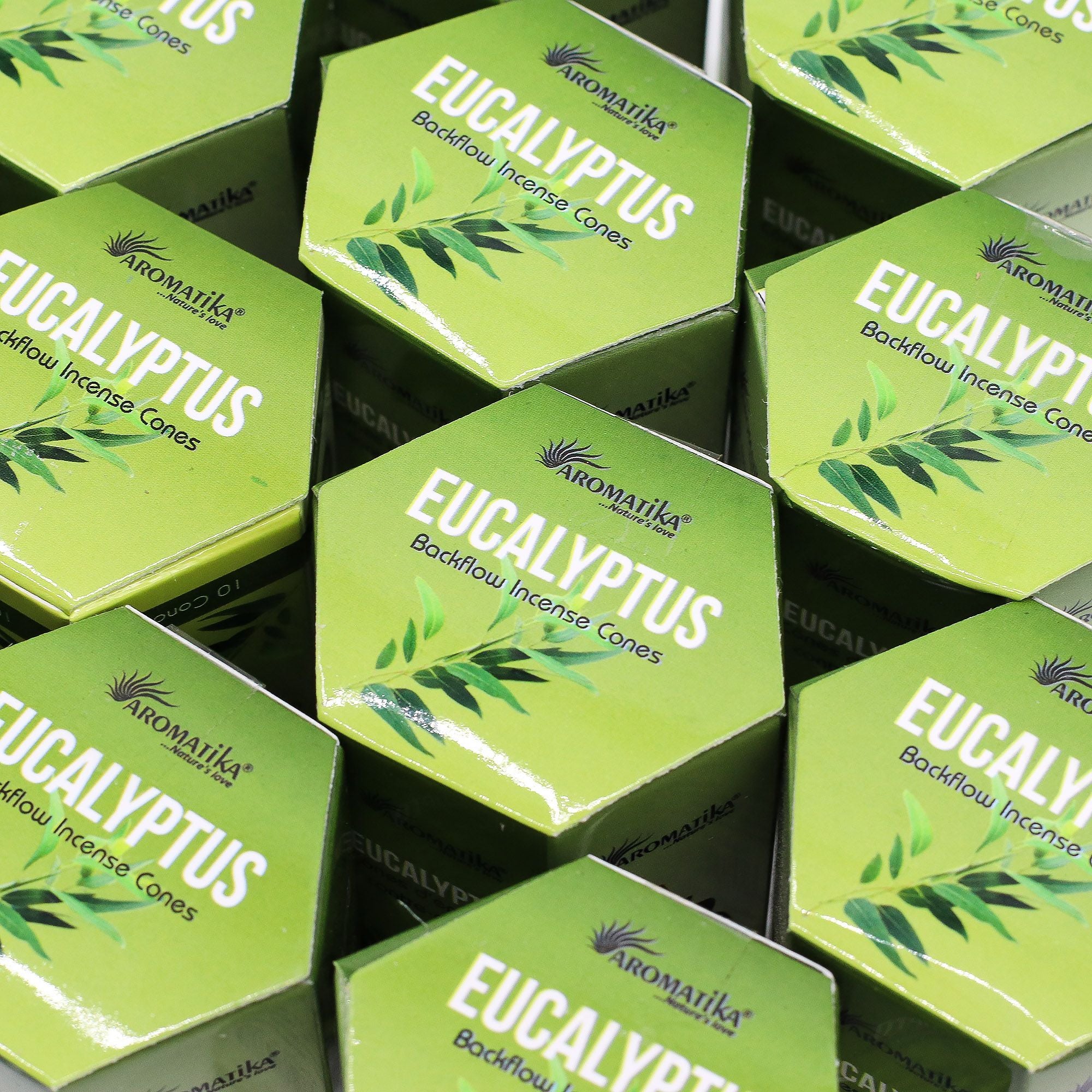 Pack of 10 Masala Backflow Incense - Eucalyptus