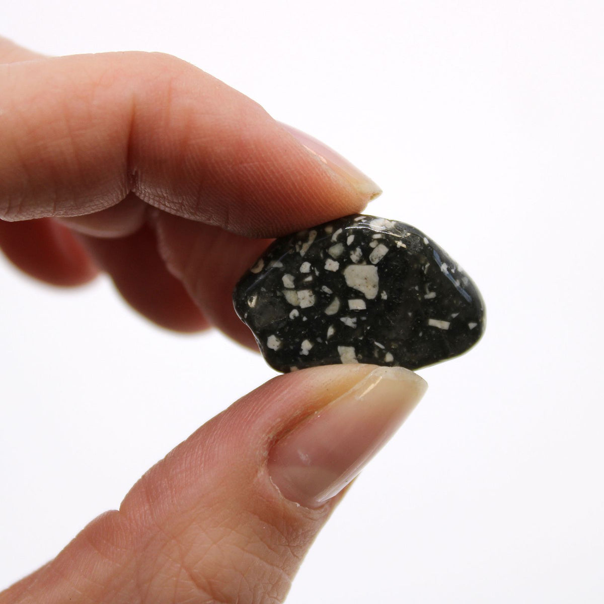 Small African Tumble Stones - Guinea Fowl