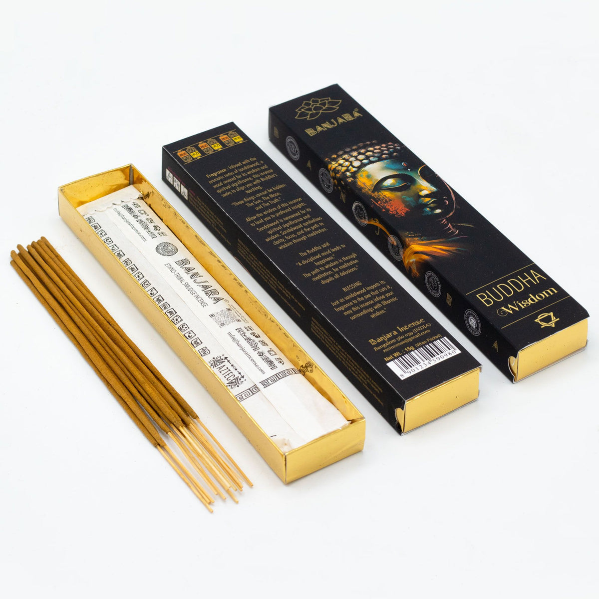Banjara Buddha Incense – Boxed Gift Set (6 Assorted)