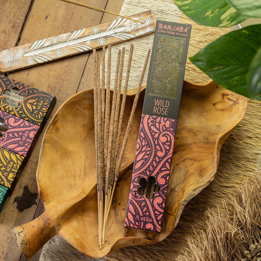 Banjara Extra Long Smudge Stick - Wild Rose