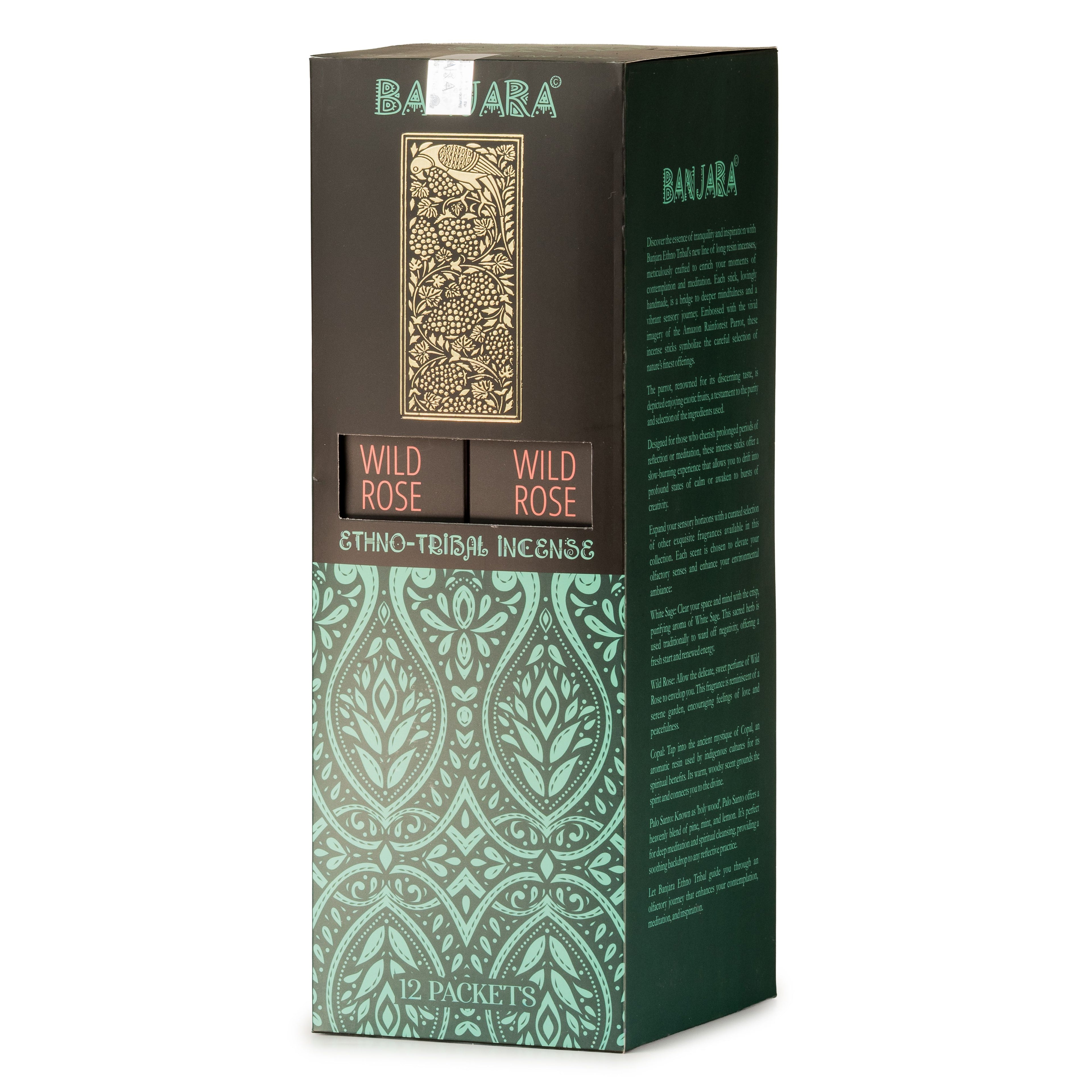 Banjara Extra Long Smudge Stick - Wild Rose
