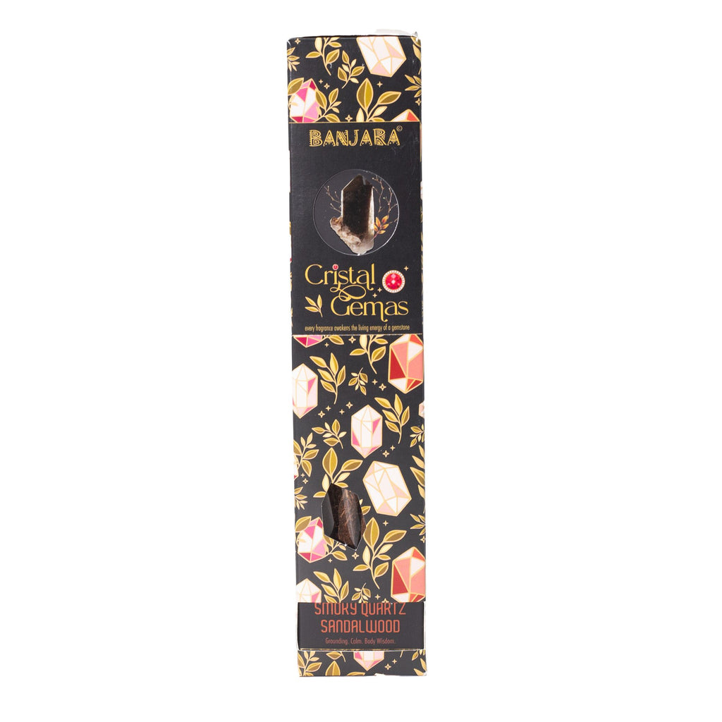 Banjara Cristal Gemas Incense Sticks - Smoky Quartz Sandalwood