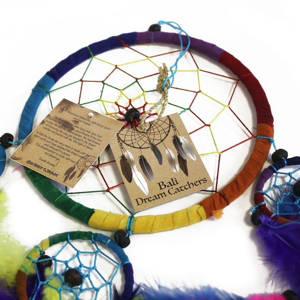 Bali Dreamcatchers - Small Heart - Black/White/Red