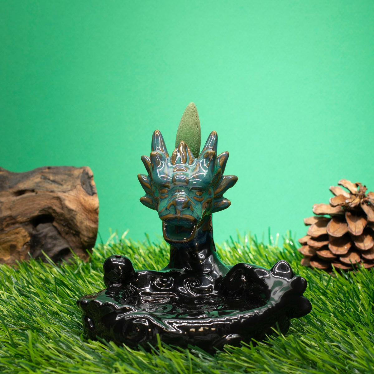 Backflow Incense Burner - Large Dragon Pool