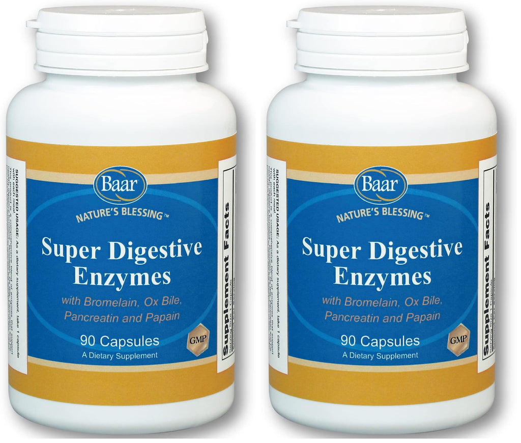 Baar Super Digestive Enzymes - 90 Capsules (Pack of 2)