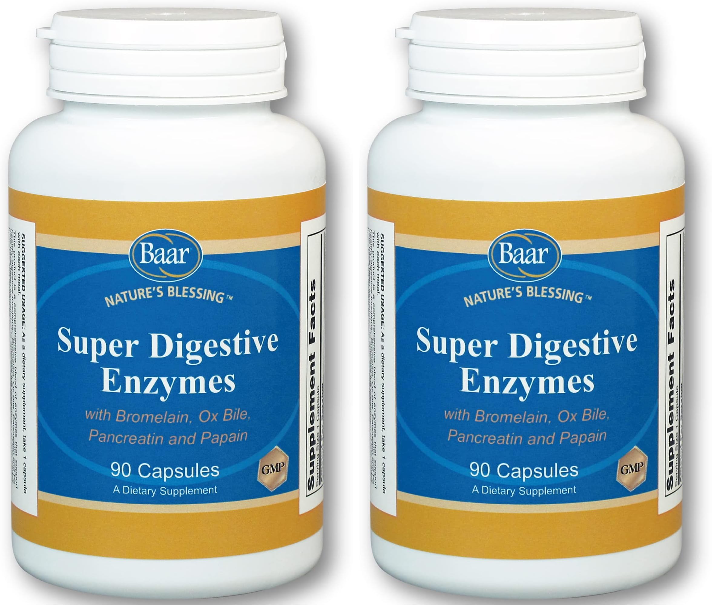 Baar Super Digestive Enzymes - 90 Capsules (Pack of 2)