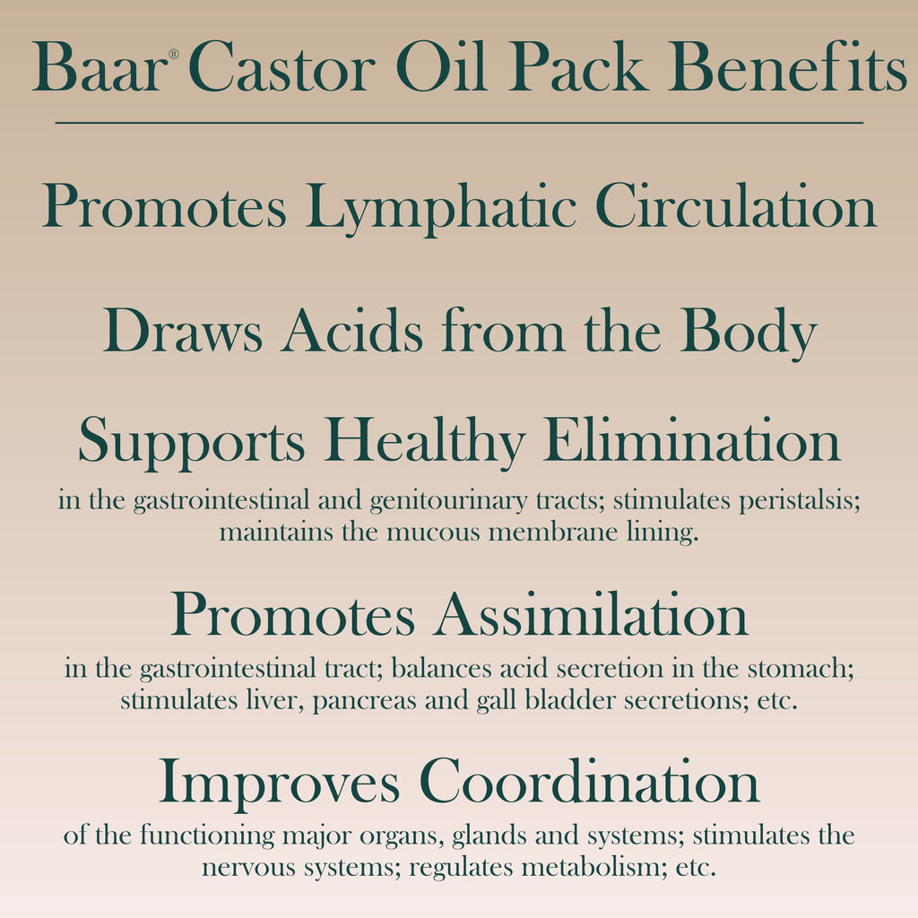 Baar Products - Wool Flannel for Castor Oil packs 1 pkt [Health and Beauty]