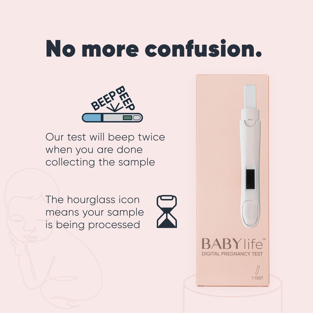 Baby Life Digital Pregnancy Test - Fast & Accurate Urine Detection - 1 Count