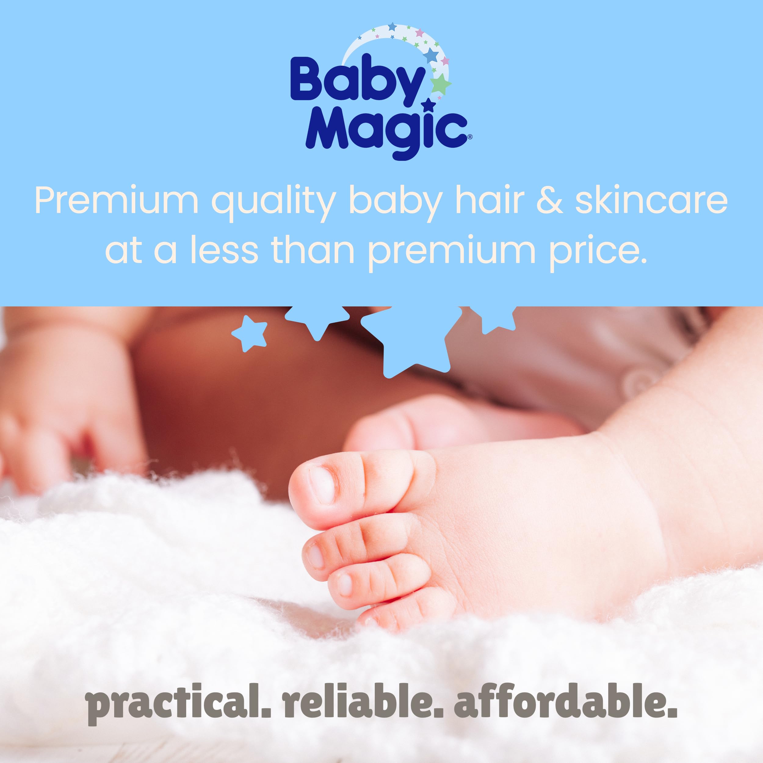 Baby Magic Delicate Wash 8.6 Fl Oz - Gentle Hypoallergenic Baby Wash