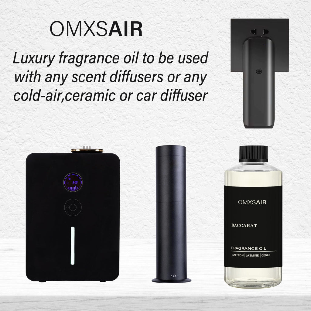 Baccarat Hotel Diffuser Oil 17.6 fl oz (500ml) – Luxury Scented Diffuser Oil, Saffron, Cedar & Ambergris