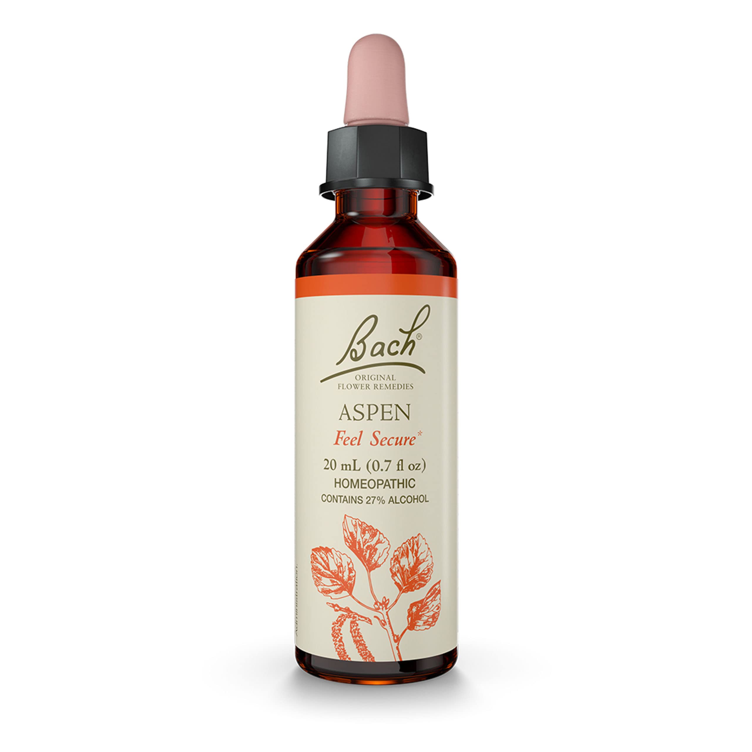 Bach Aspen Original Flower Remedy – Feel Secure, Emotional Balance (20mL)