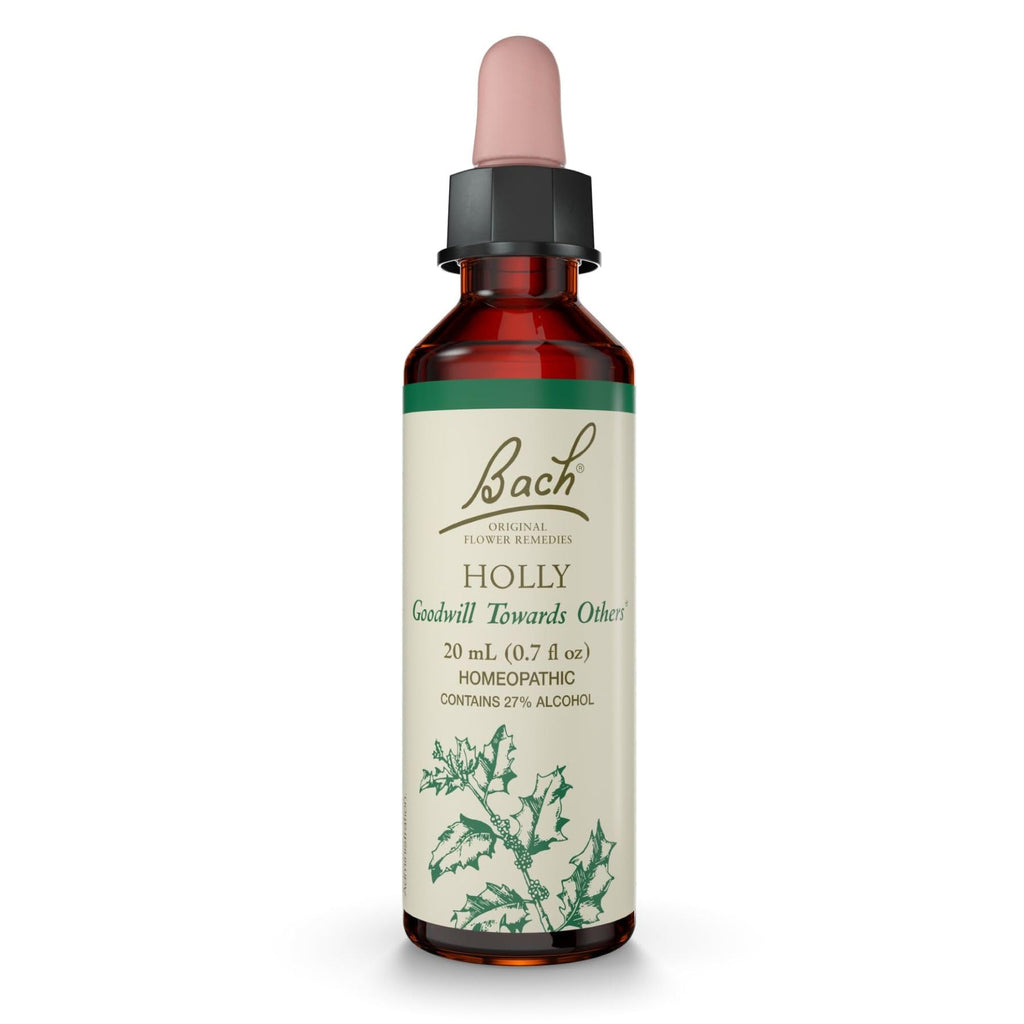 Bach Original Flower Remedies Holly – Emotional Balance | Goodwill Towards Others | 20mL Dropper