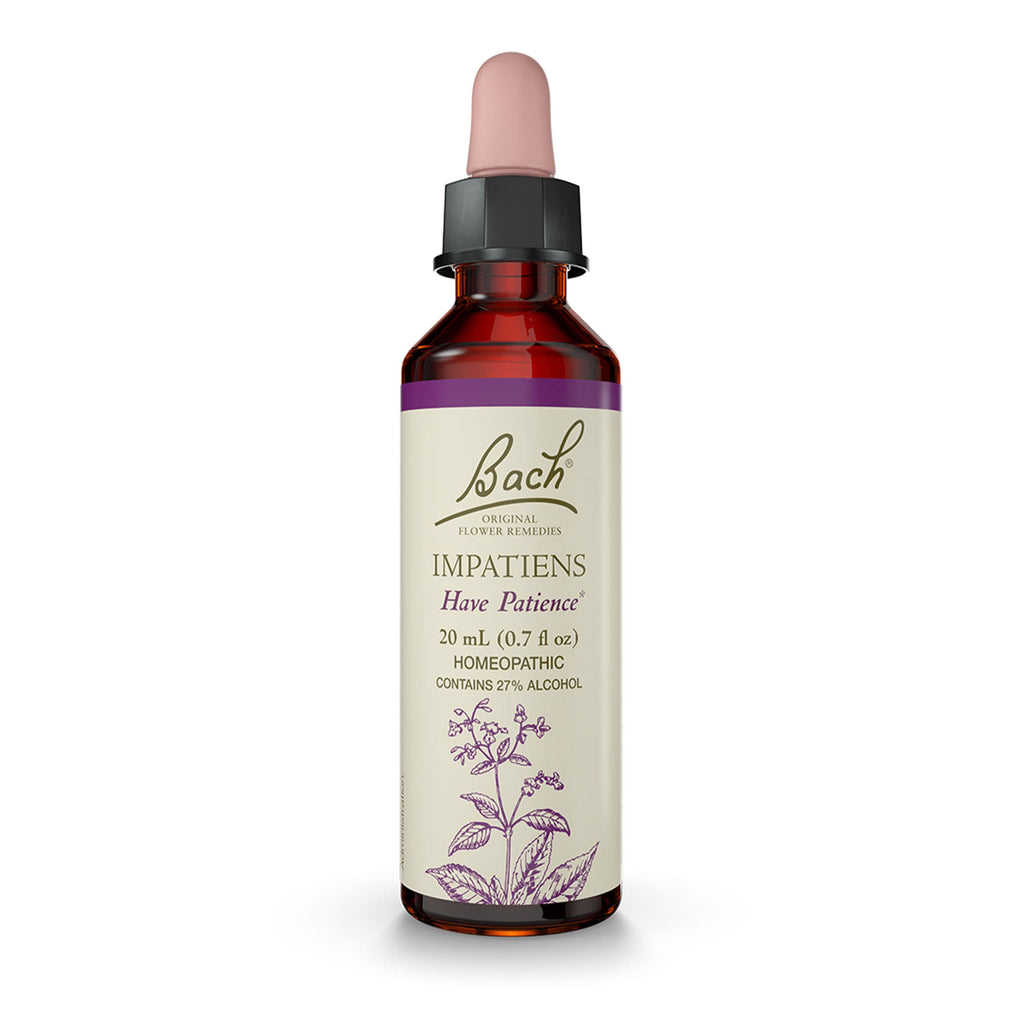 Bach Impatiens Have Patience – Original Flower Remedies (20mL Dropper) | Vegan, Gluten Free, Sugar Free