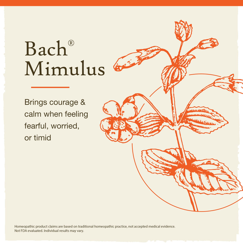Bach Mimulus - Face Your Fears - 20mL Dropper | Original Flower Remedies